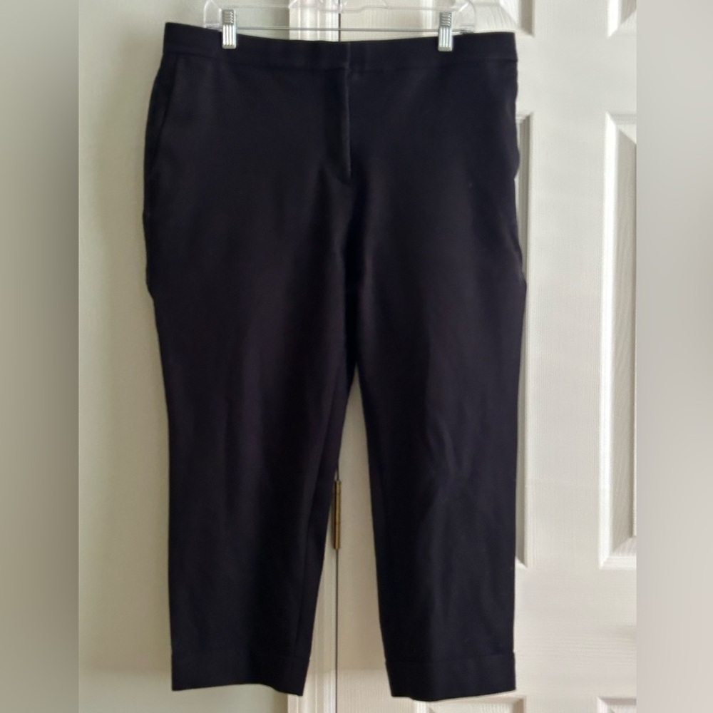 Ann Taylor Black Petite Curvy Fit Trousers